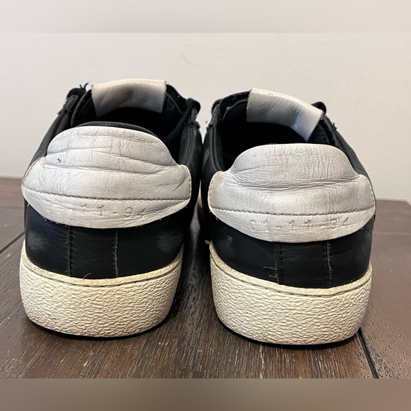 AllSaints Sheer Black Leather Distressed Sneakers Size 38 Women’s US size 8 - Picture 8 of 11